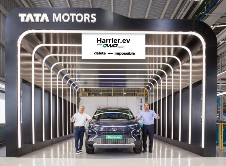 Tata Motors begins production of the all-new Harrier.ev