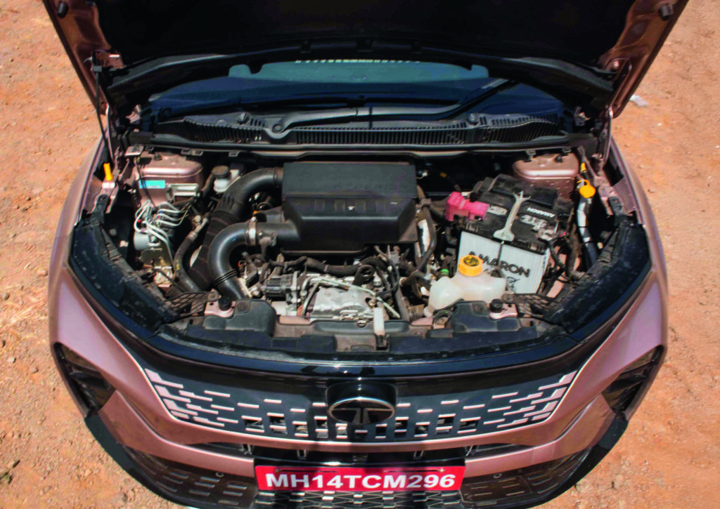 tata curvv 1.2 turbo petrol engine bay