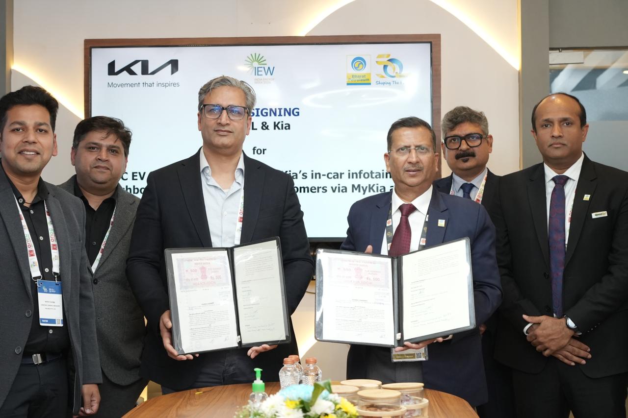 Kia India expands EV charging network to 15,000+ points with BPCL partnership