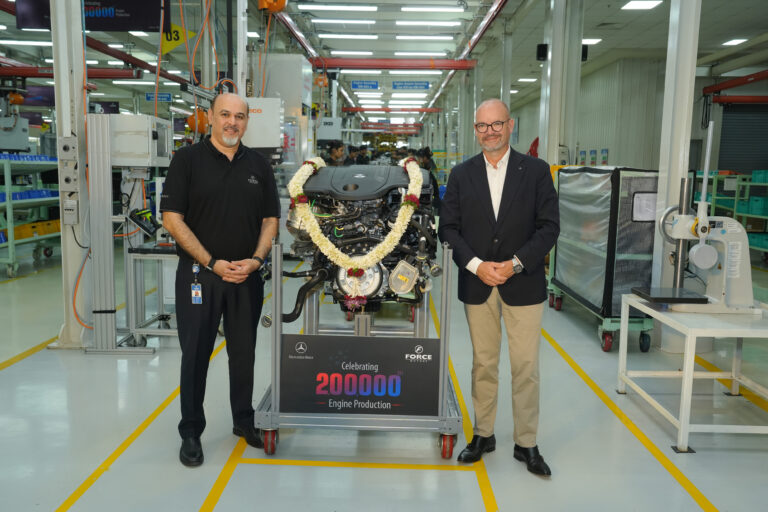 Force Motors rolls out 200,000th Mercedes-Benz engine in India, marking major manufacturing milestone