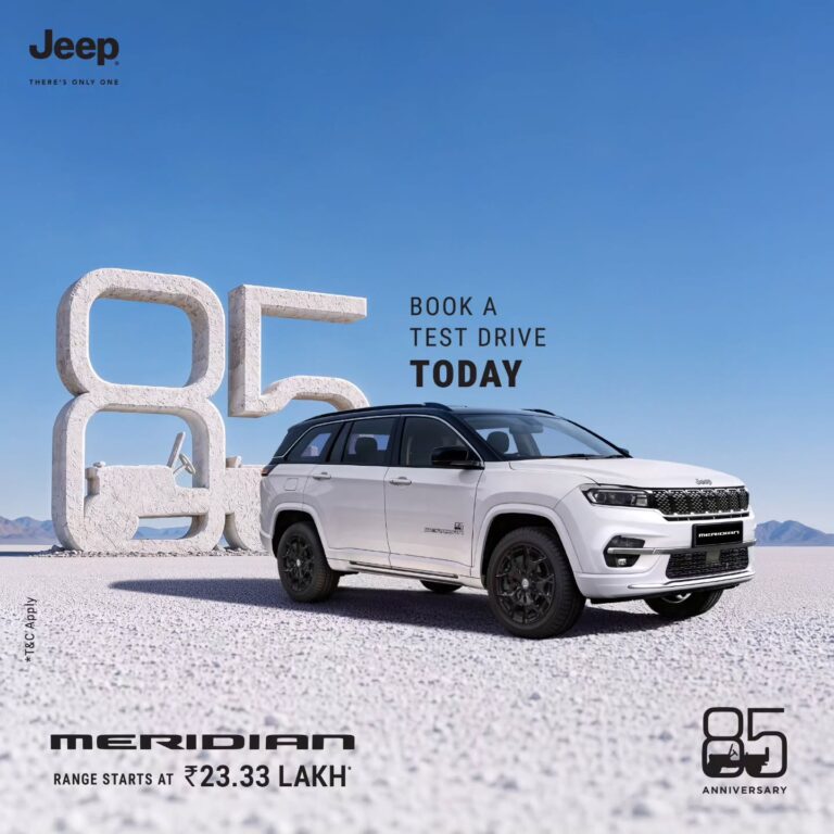 Jeep Meridian 85th Anniversary Edition launched at ₹36.05 lakh