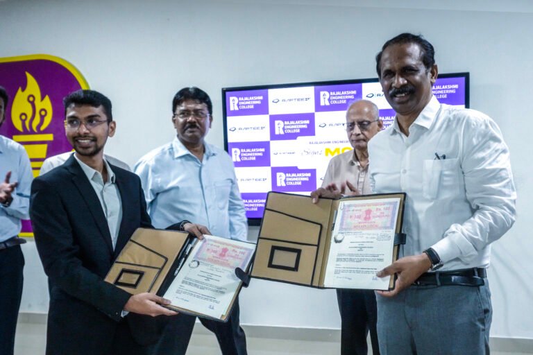 Raptee.HV launches centre of excellence for electric mobility at Rajalakshmi Engineering College